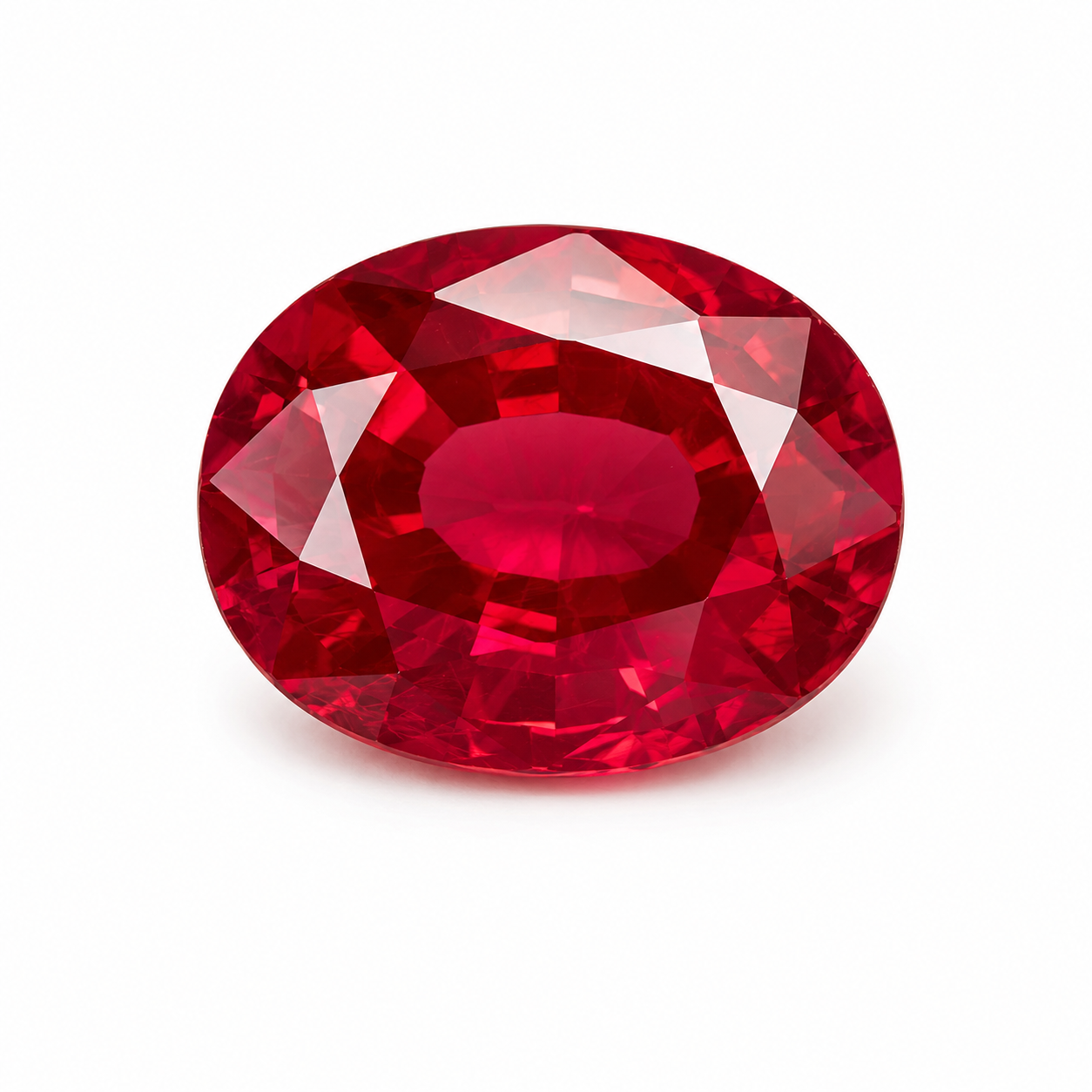 Natural Ruby – Oval Cut Deep Red | 3.2 Carat | 7X9 mm