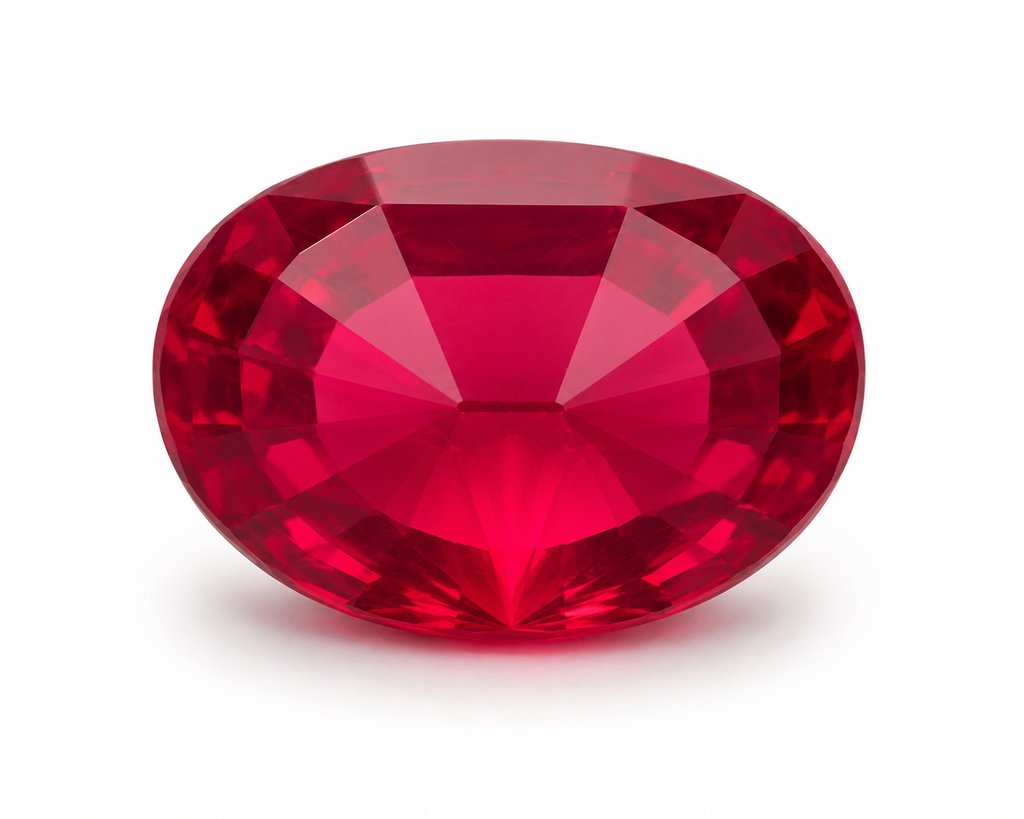 Natural Ruby – Oval Cut Deep Red | 3.2 Carat | 7X9 mm